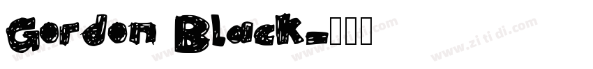 Gordon Black字体转换